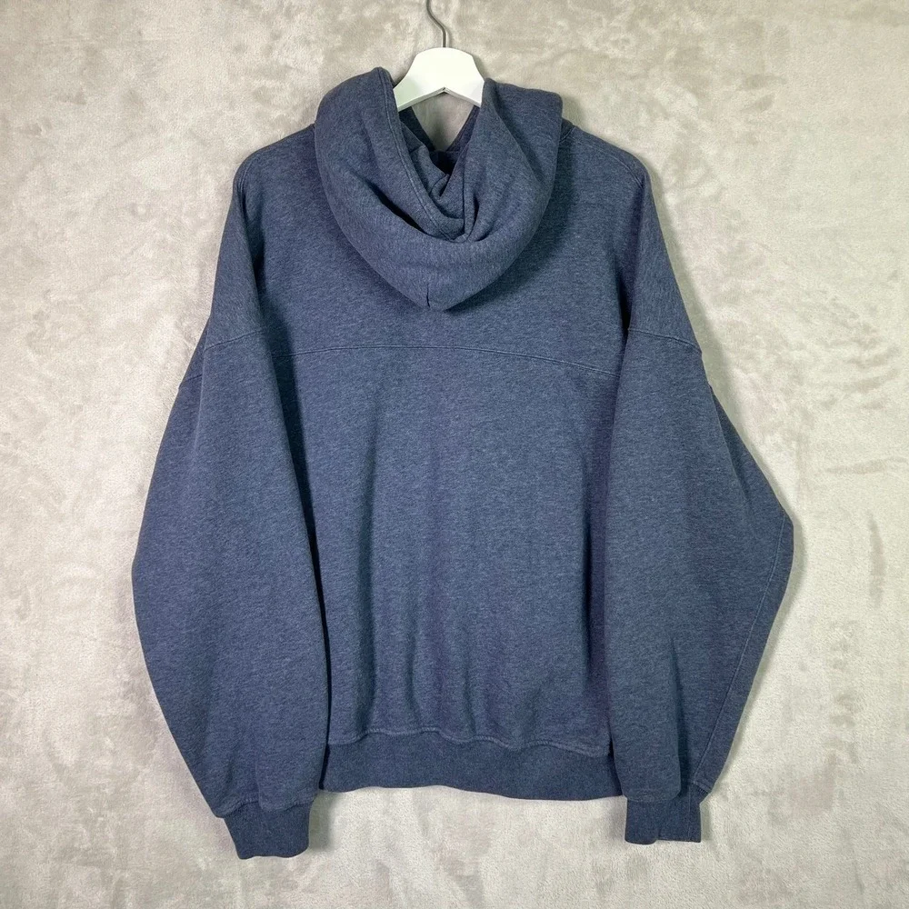 Abercrombie & Fitch Men's Oversized Hoodie Blue Gray Size L Pullover Soft A&F - Picture 2 of 6